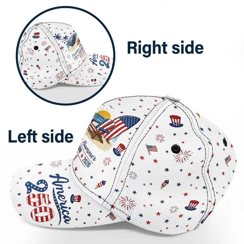 America 250 Freedom Feels Like Summer - Personalized Classic Cap