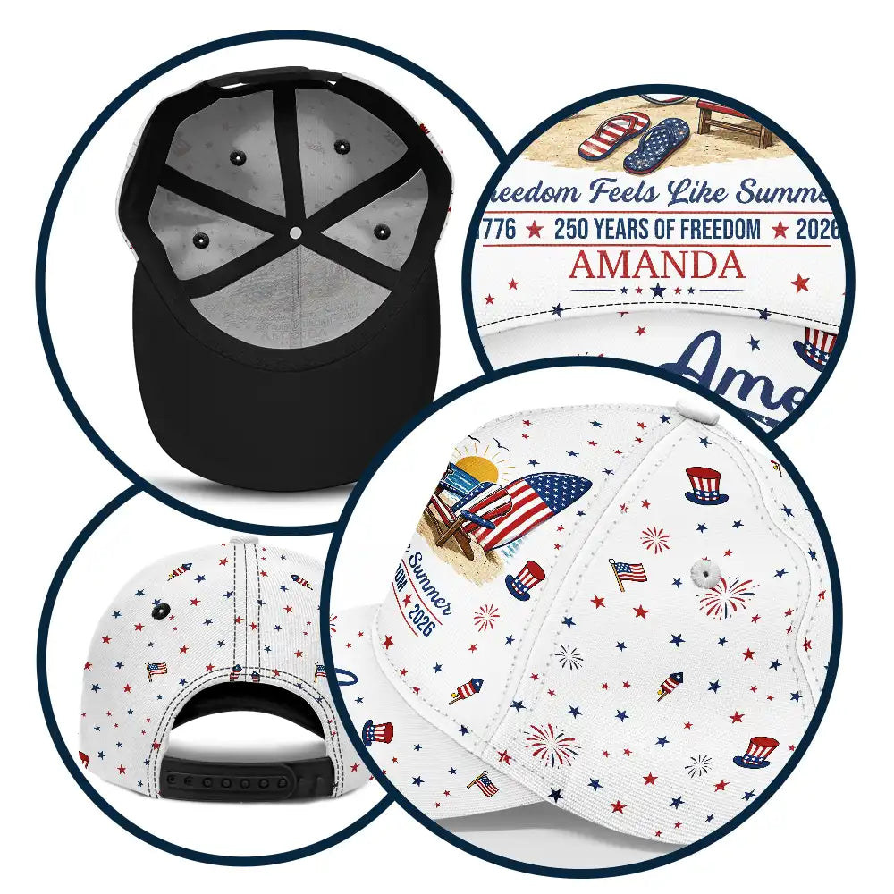 America 250 Freedom Feels Like Summer - Personalized Classic Cap