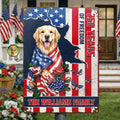 Custom Photo Watercolor With US Accessories Patriotic Dog Cat 250 Years Of Freedom - Personalized Classic Metal Signs