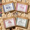 Custom Photo Pencil Sketch Girls Trip A Lot Of Laughter & Memory - Personalized Jute Tote Bag
