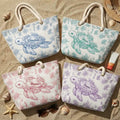Toile De Jouy Sea Turtle - Personalized Beach Bag