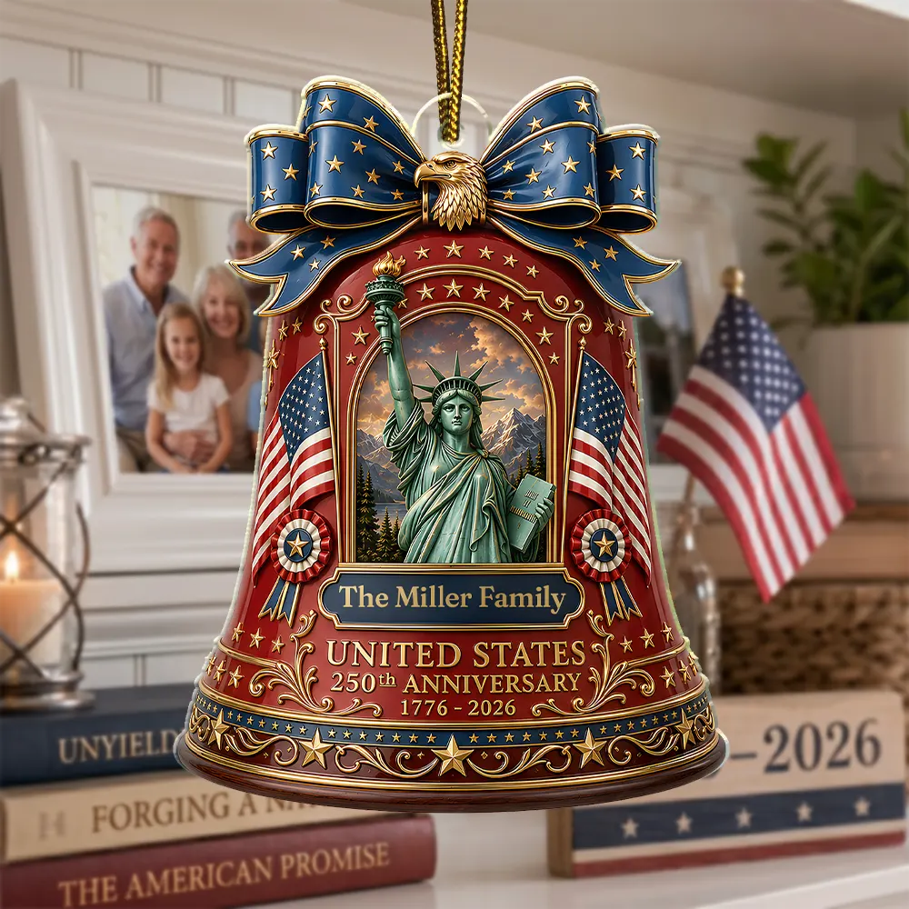 United States 250th Anniversary - Personalized Custom Shaped Acrylic Ornament