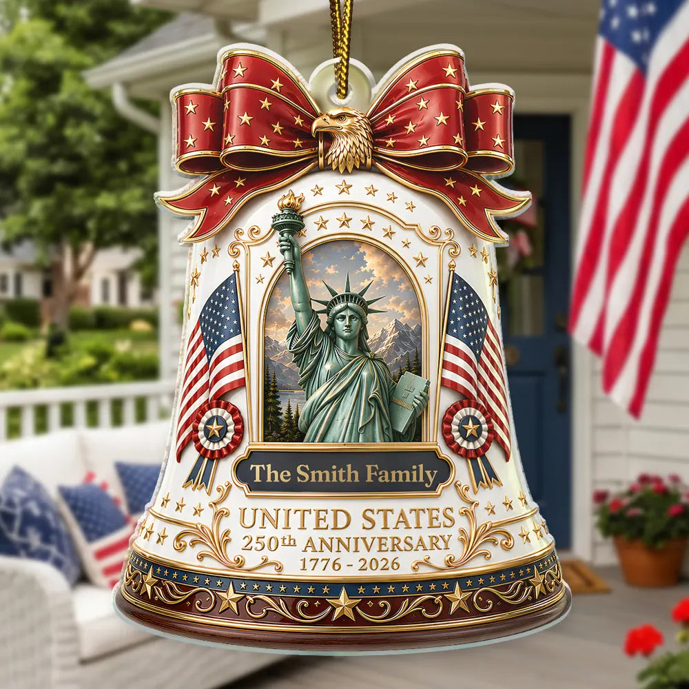 United States 250th Anniversary - Personalized Custom Shaped Acrylic Ornament