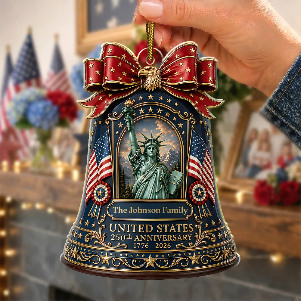 United States 250th Anniversary - Personalized Custom Shaped Acrylic Ornament