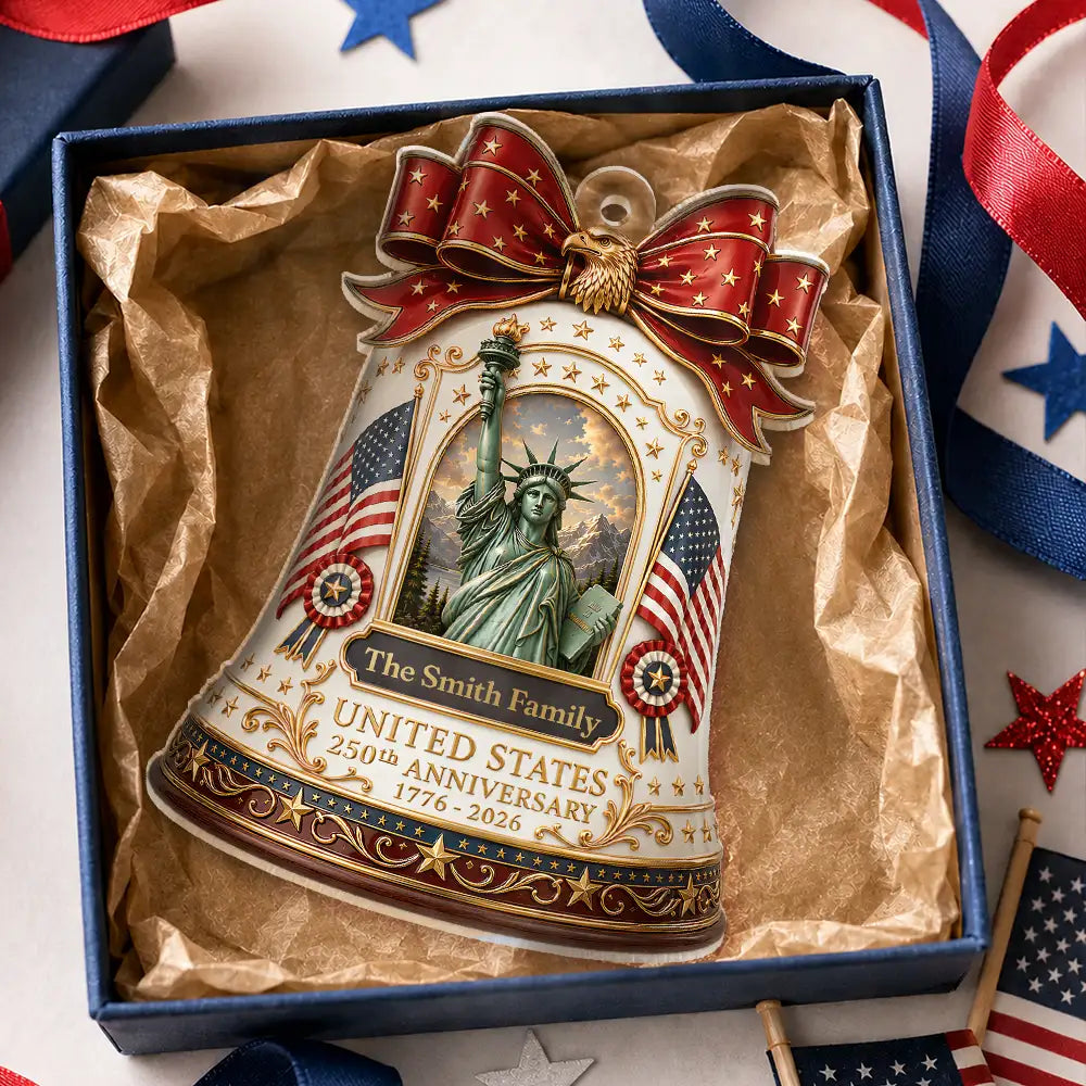 United States 250th Anniversary - Personalized Custom Shaped Acrylic Ornament