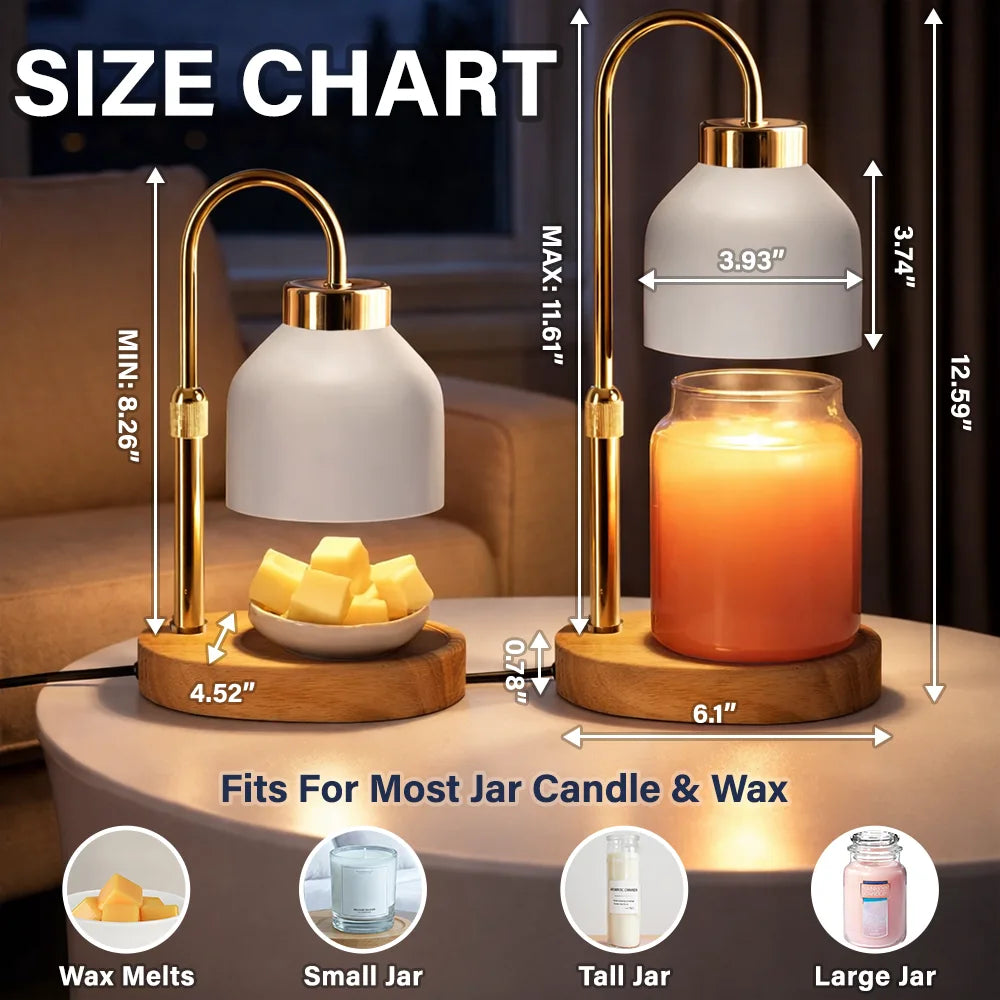 Mom Grandma Sweethearts Toile Pattern - Personalized Candle Warmer Lamp