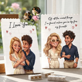 Custom Photo Caricature I'm Yours No Returns Or Refunds - Personalized Building Brick Blocks
