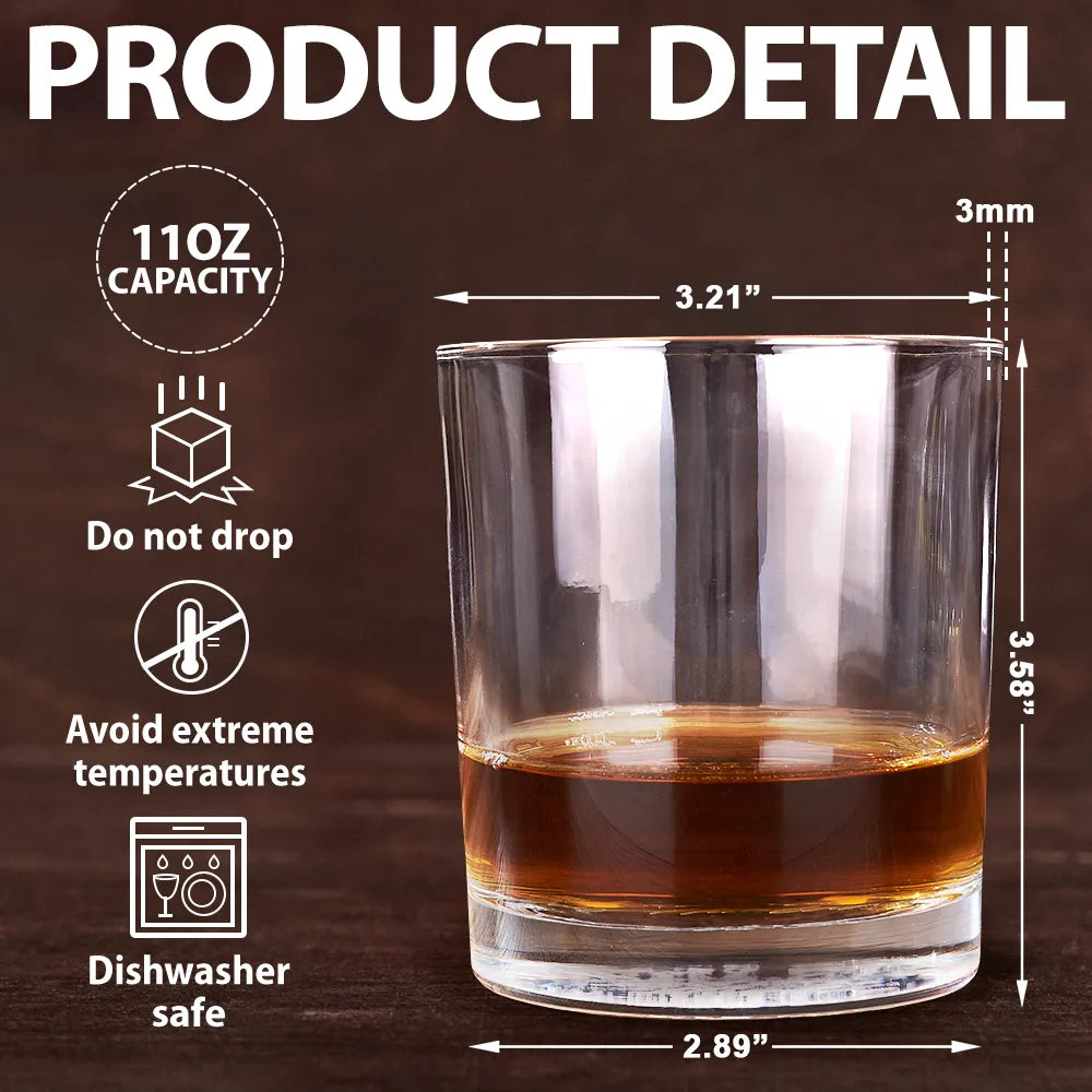 Custom Photo Caricature Vintage Annoying Each Other - Personalized Whiskey Glass