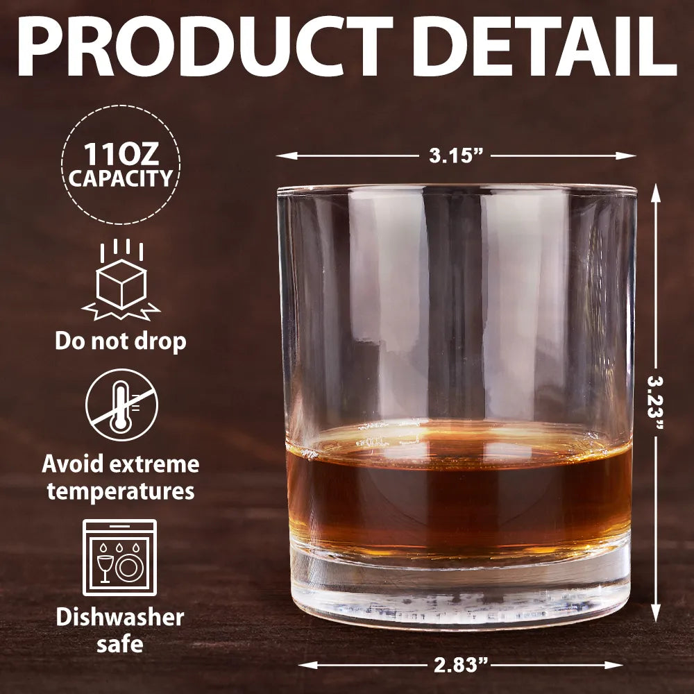 I'll Be In The Backyard - Personalized Whiskey Glass