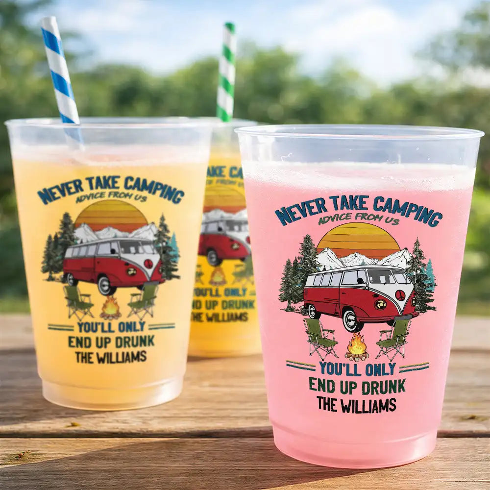 We're Drunks We Go Camping - Personalized Frosted Cups