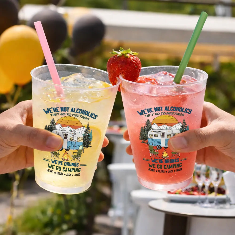 We're Drunks We Go Camping - Personalized Frosted Cups