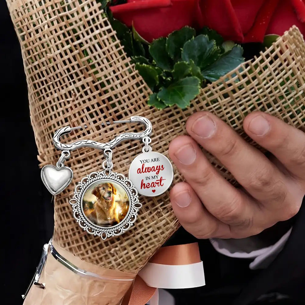 Wedding Walking Beside You Memorial - Personalized Lapel Pin