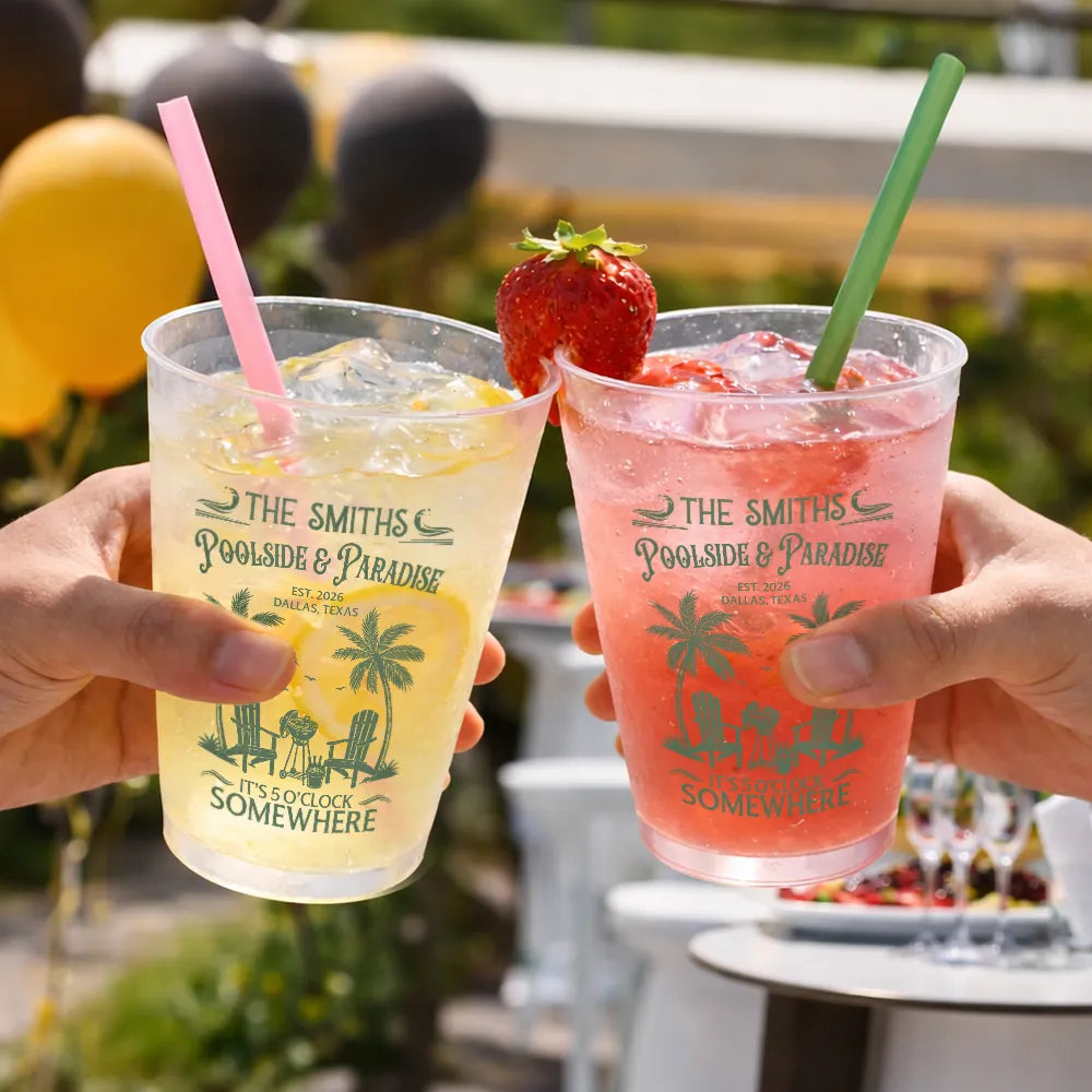 Where Every Hour Is Happy Hour - Personalized Frosted Cups