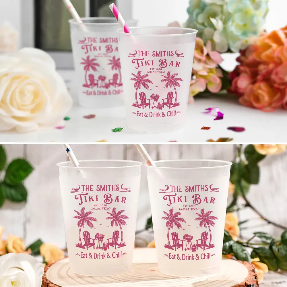 Where Every Hour Is Happy Hour - Personalized Frosted Cups