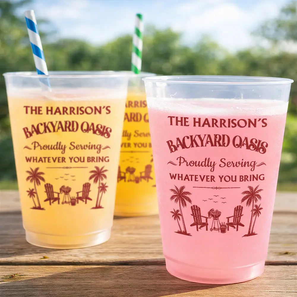 Where Neighbors Listen To Good Music - Personalized Frosted Cups