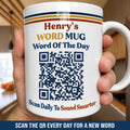 Word Of The Day QR Code - Personalized Mug