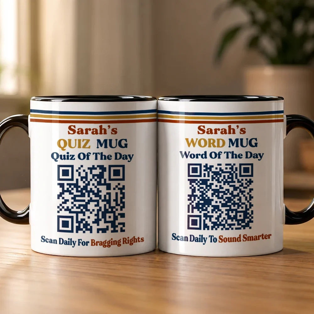 Word Of The Day QR Code - Personalized Mug