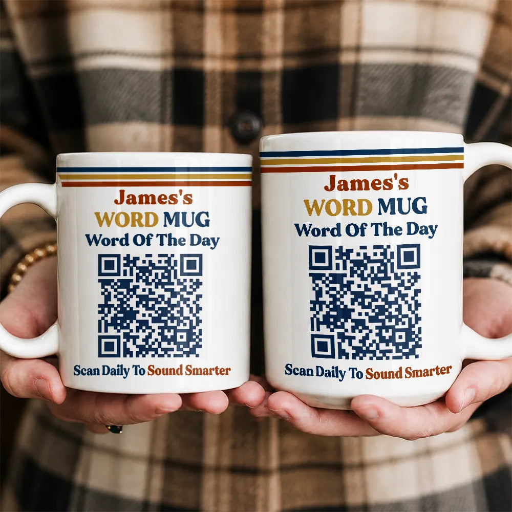 Word Of The Day QR Code - Personalized Mug