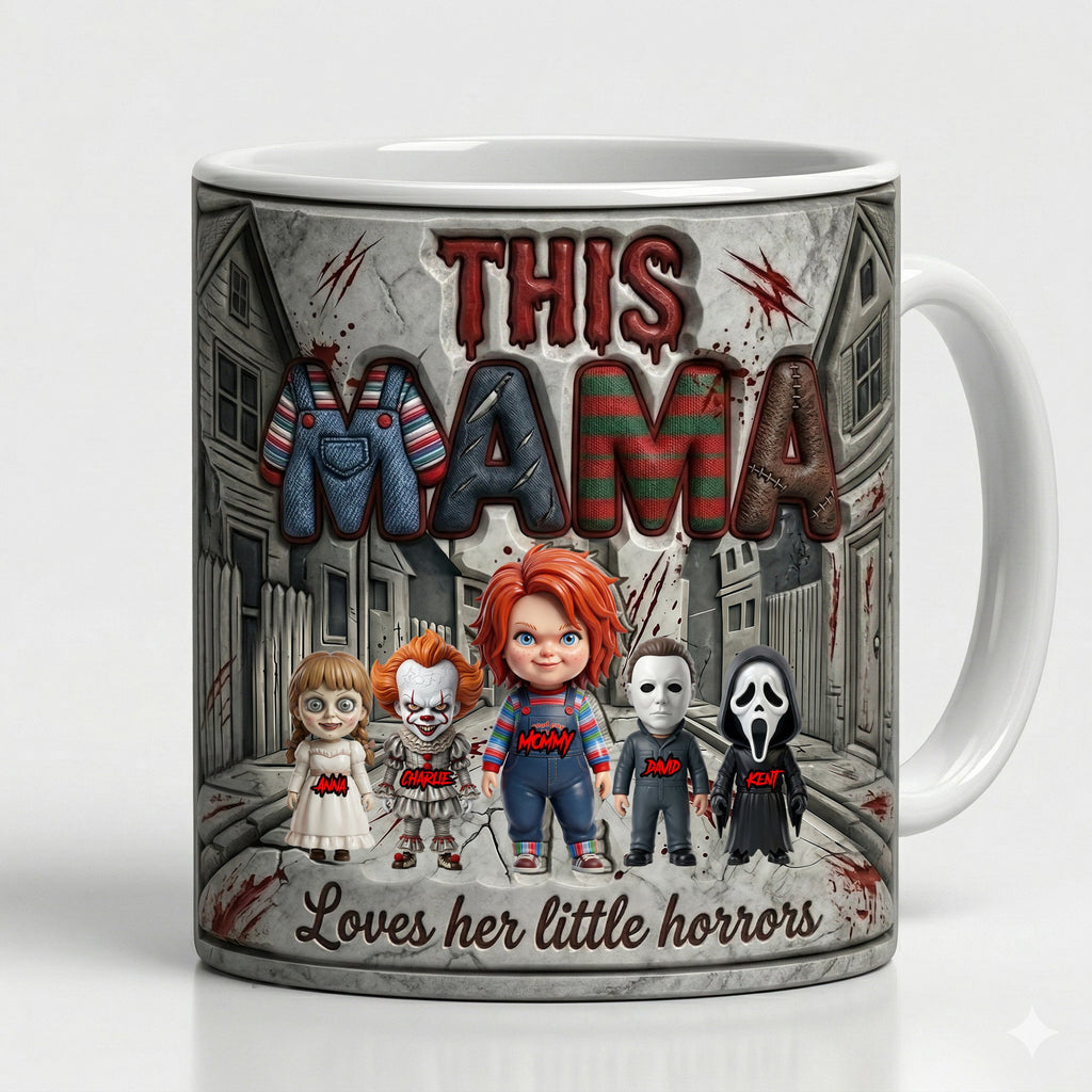 Mama’s Little Horror Magic Ceramic Coffee Mug - Personalized Gifts For Mom 03NALU110426