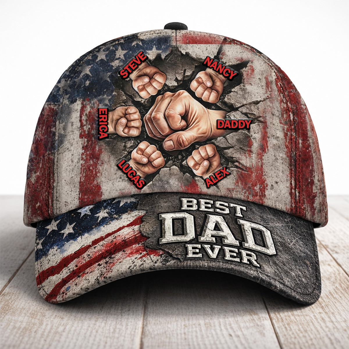 The Strongest Bonding With Dad Cap - Personalized Gift For Dad 03TOMG250326