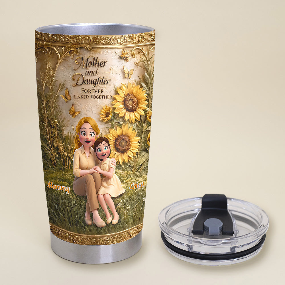 Forever Linked Mom & Daughter Tumbler - Personalized Gift For Mom 01TOMG060326