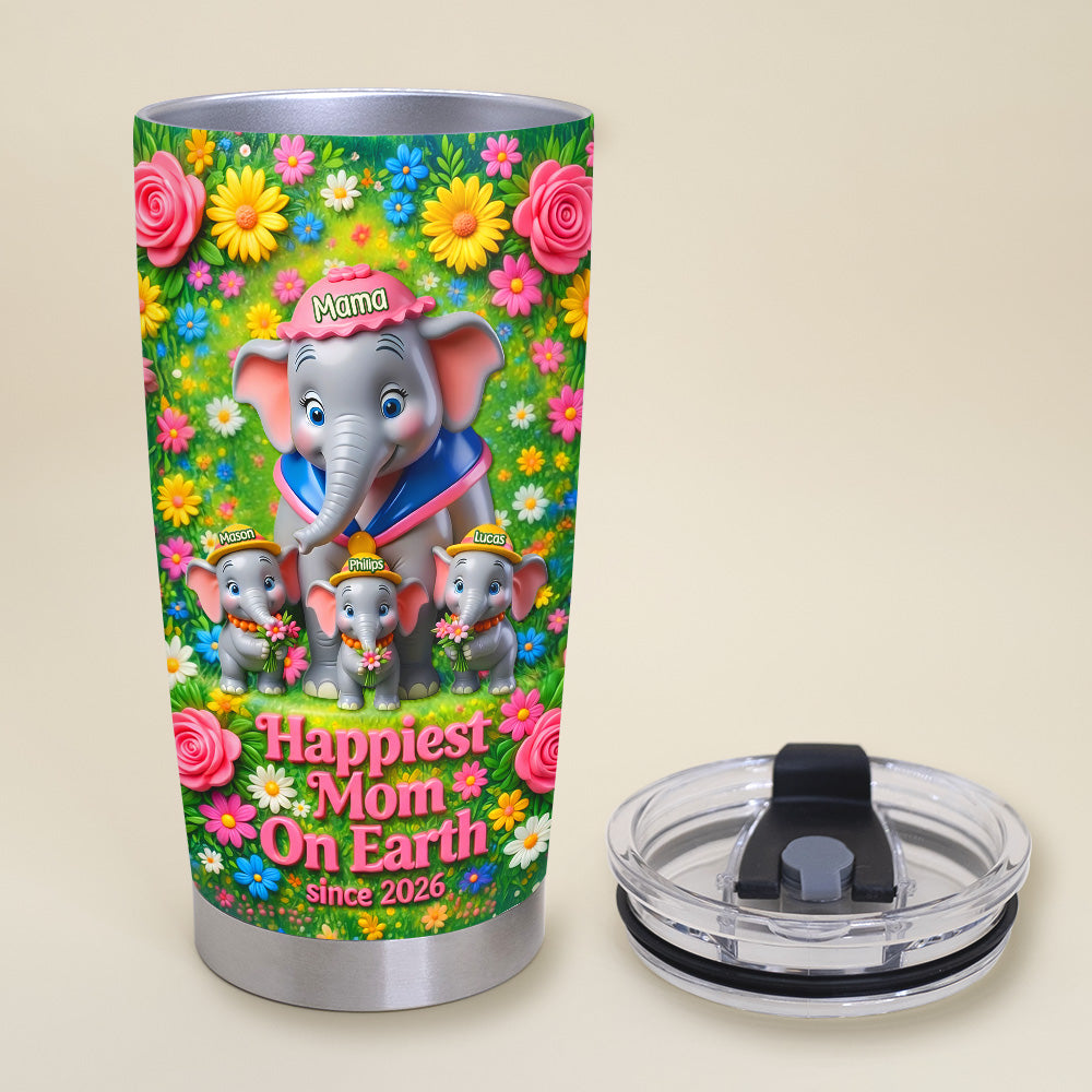 Happiest Mom Tumbler - Personalized Gifts For Moms 01tymg140326