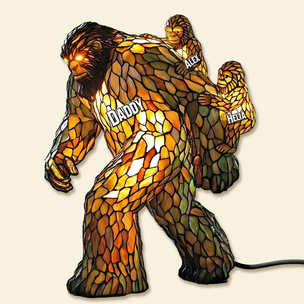 Papa Bigfoot Acrylic Light Box - Personalized Gifts For Dad 01NAMG270226