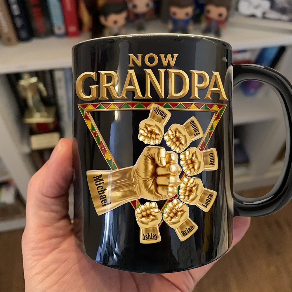 First Dad Now Grandpa Coffee Mug - Personalized Gifts For Dads 03huti230526