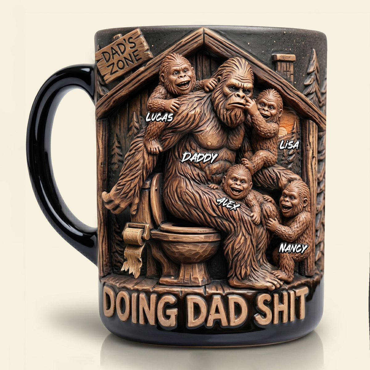 Dad's Rare Personal Space Fun Magic Mug - Personalized Gifts For Dads 01QHTI070526