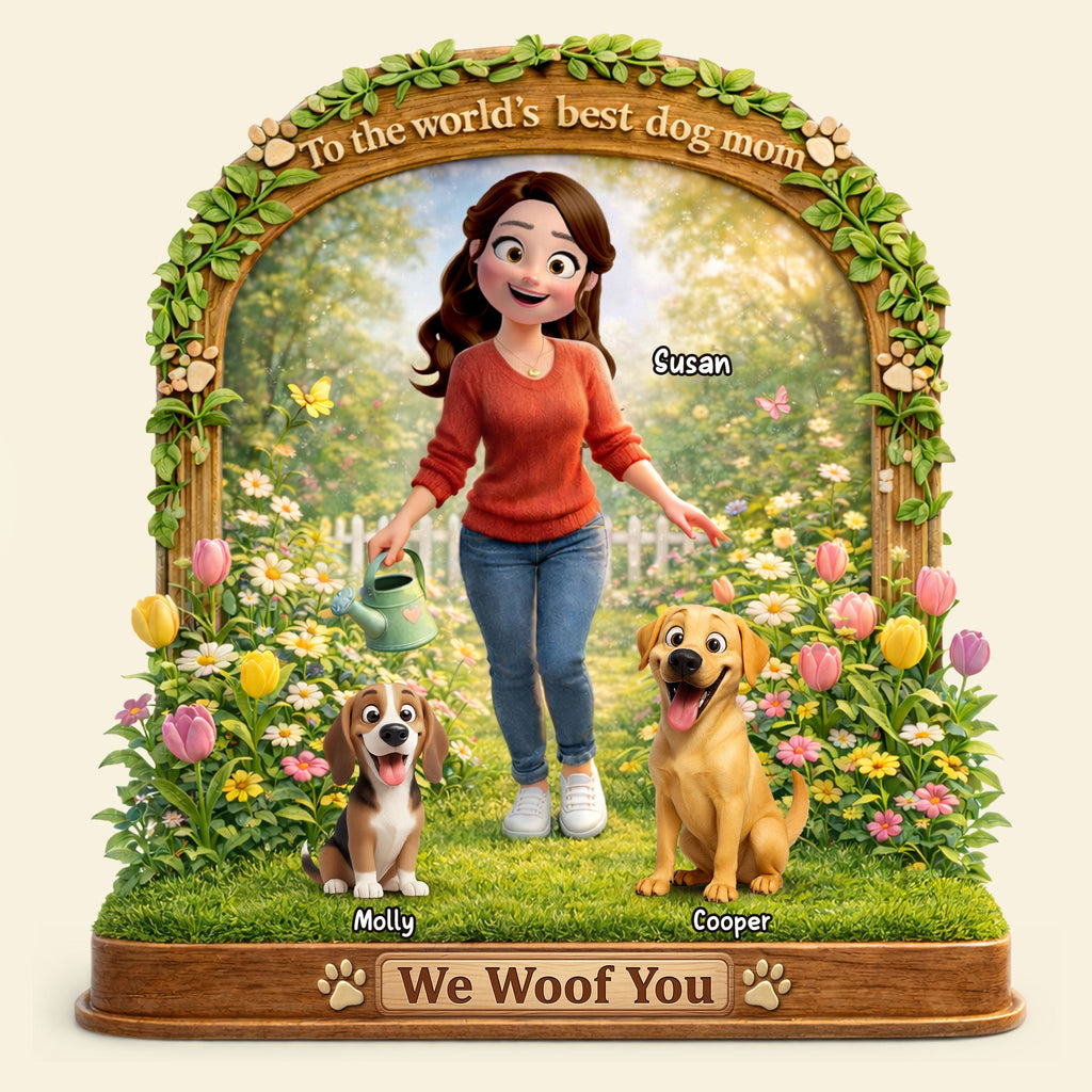 Dog Lover Acrylic Plaque - Personalized Gifts For Dog Mom Plaque 01TOTI120326