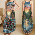 Mama Bear Suspender Maxi Dress - Personalized Gifts For Moms 03nati090426