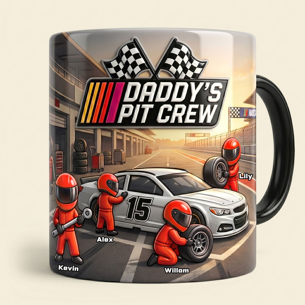 Dad’s Fast Lane Crew Magic Coffee Mug - Personalized Gifts For Dads 02NATI080526