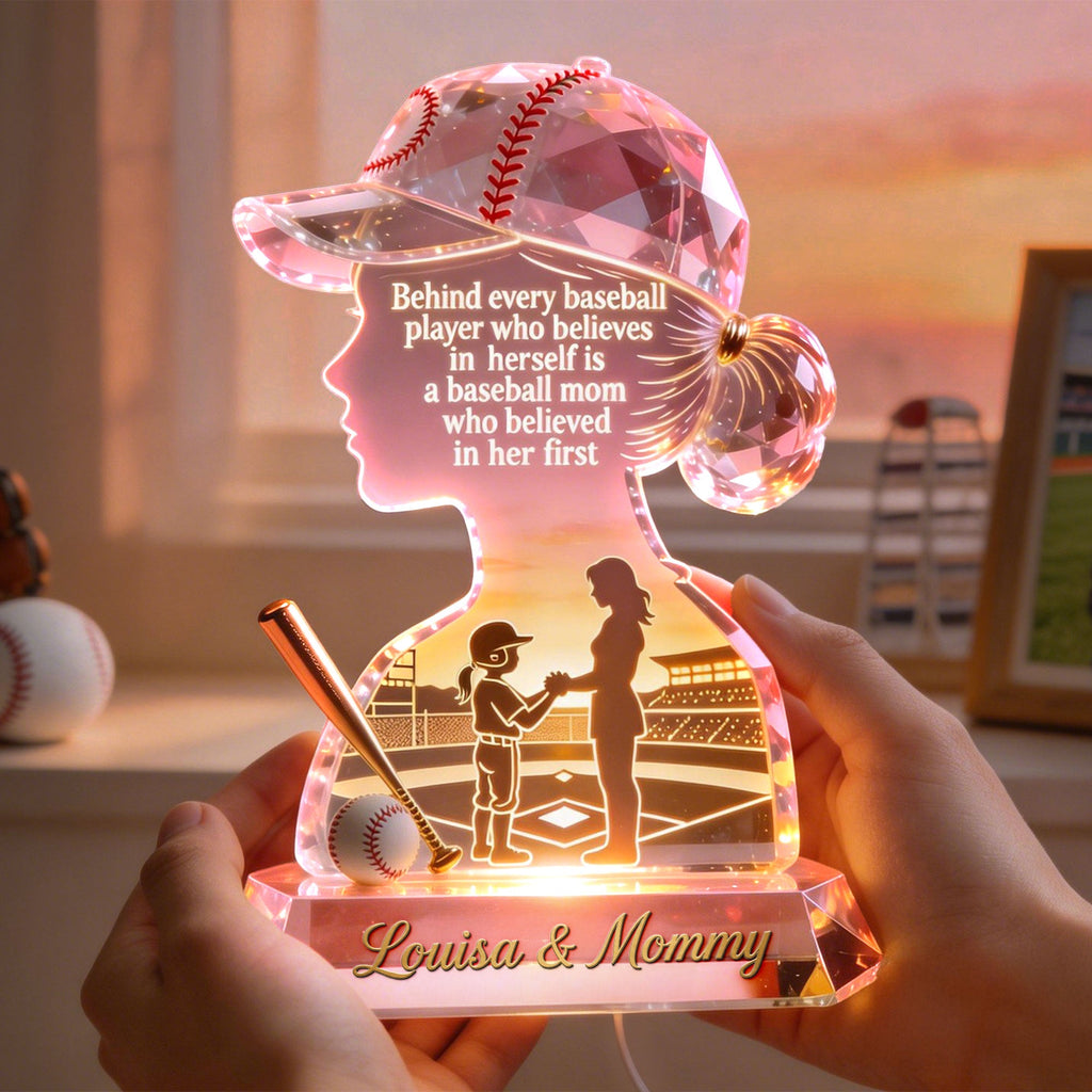 Proud Baseball Mom Light Box Personalized Gifts For Mom  02PGTI090426