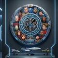 Space Adventure Acrylic Wall Clock Personalized Unique Gifts 04HUTI120326