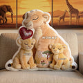 Mom And Baby Cub Pillow  - Personalized Gifts For Mother's Day Pillow 01NATI170326