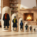 Fantasy School Family Nesting Dolls - Personalized Gifts For Family Wooden Nesting Dolls 05QHHU090426TM