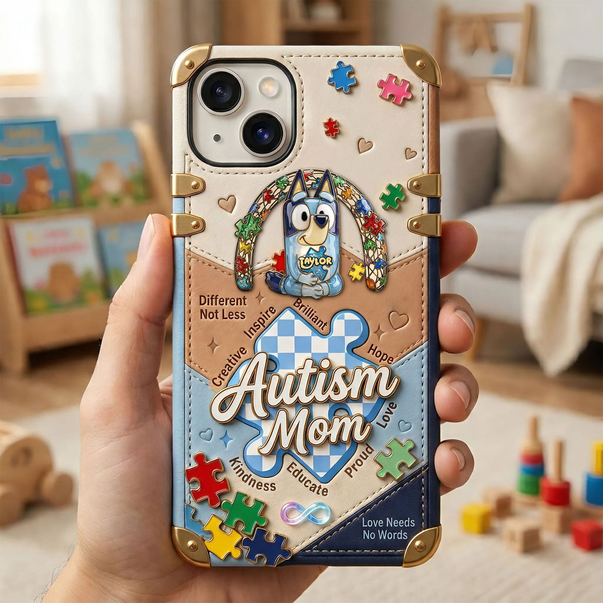 Cute Autism Mom Phone Case, Personalized Gifts For Autism Mom 03qhti100426