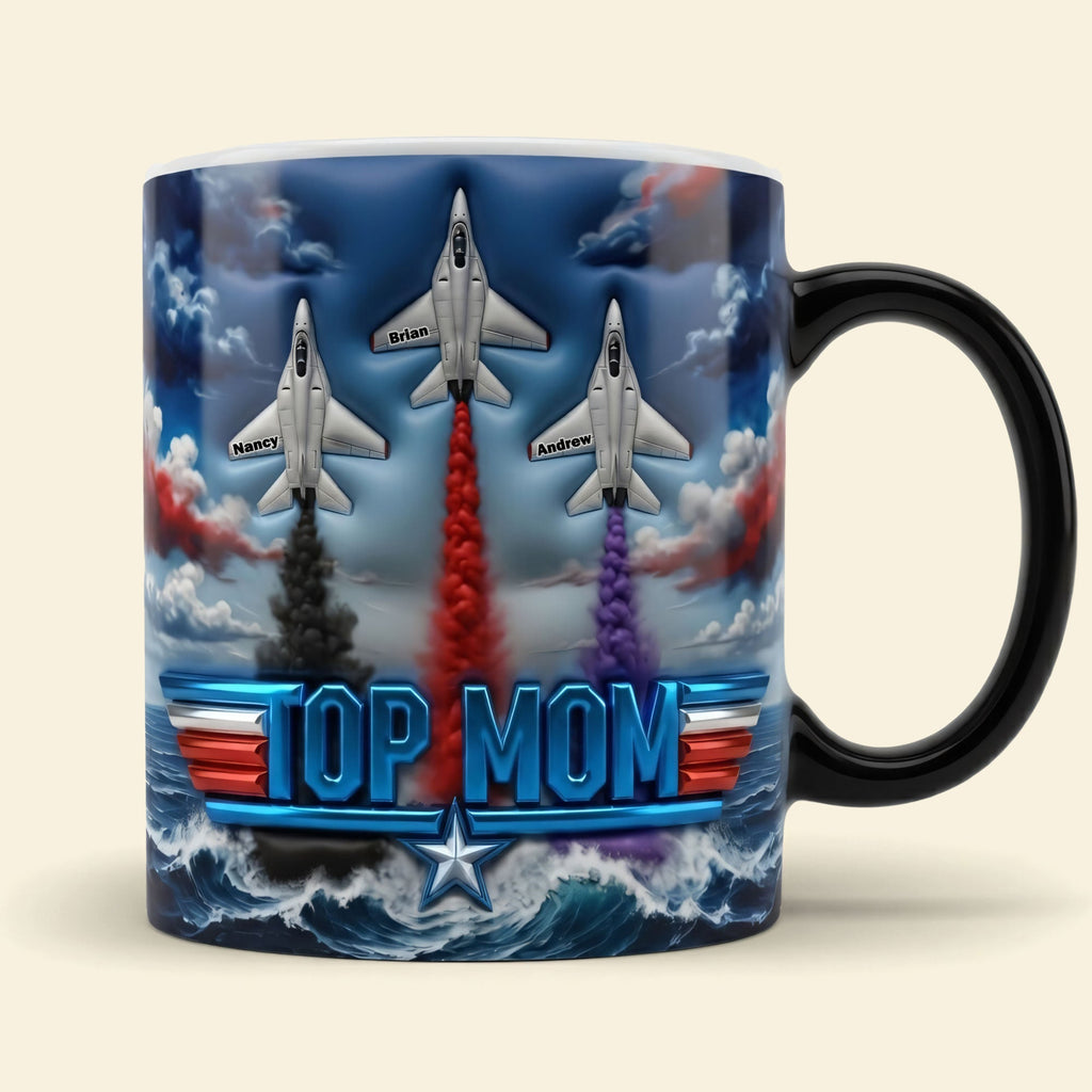 Mom Custom Fighter Jet Coffee Mug - Personalized Gifts For Mother's Day Magic Mug 02OHTI200426