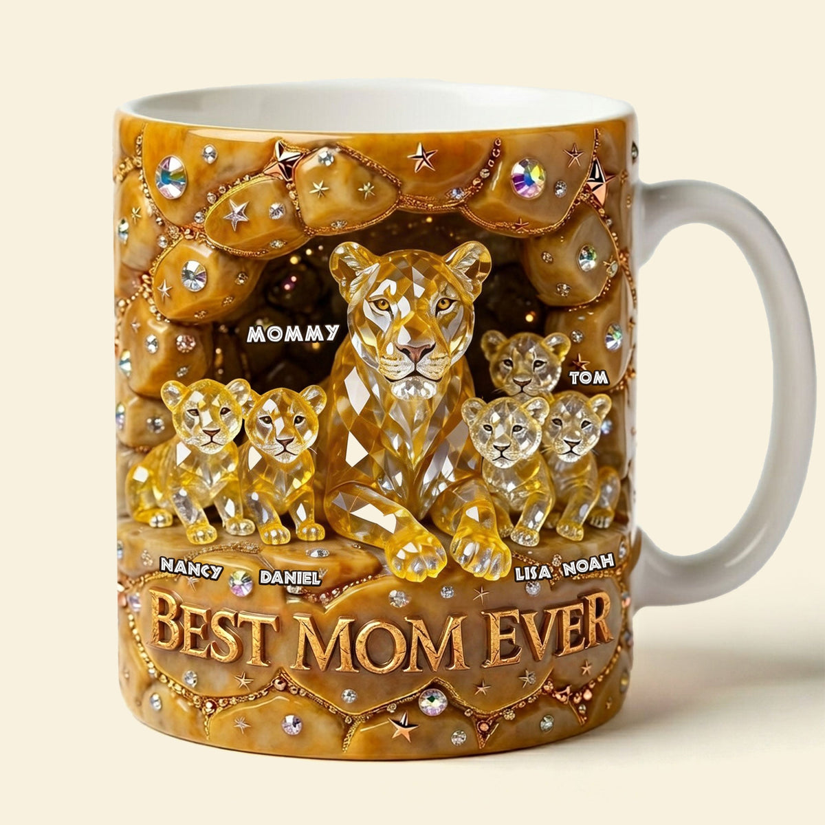 Best Lion Mom Ever Coffee Mug - Personalized Gifts For Mothers 04ohti070426