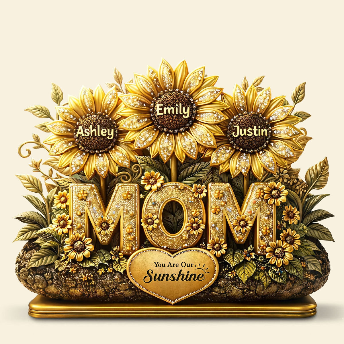 You Are Our Sunshine Acrylic Plaque - Personalized Gifts For Mother's Day 02TOTI030326