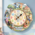 Lovely Characters Hanging Wall Clock - Personalized Gifts For Family 01huti060326