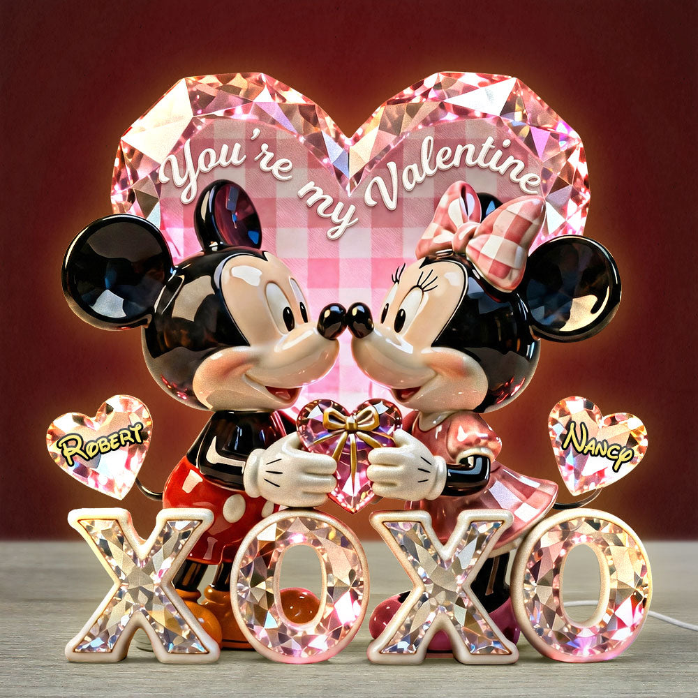 Romantic Couple Acrylic Light Box - Personalized Gifts For Couple 01pati150126