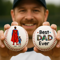 Super Powerful Dad Baseball - Personalized Gift For Dad 011ACHU290425PA