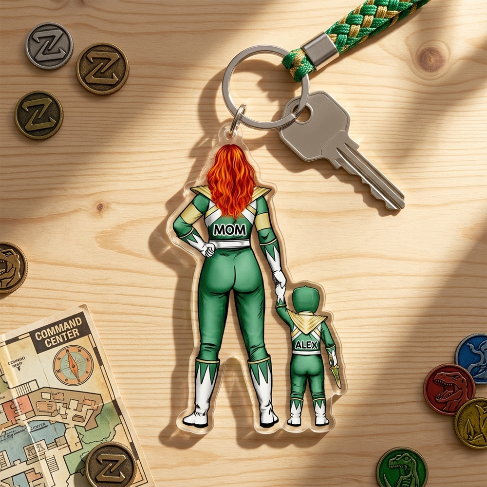 Mighty Mom Acrylic Keychain - Personalized Gifts For Mother's Day 011qhhu200225hh