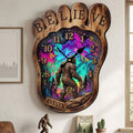 Sasquatch Acrylic Hanging Wall Clock - Personalized Gifts For Bigfoot Lovers 02huti200326