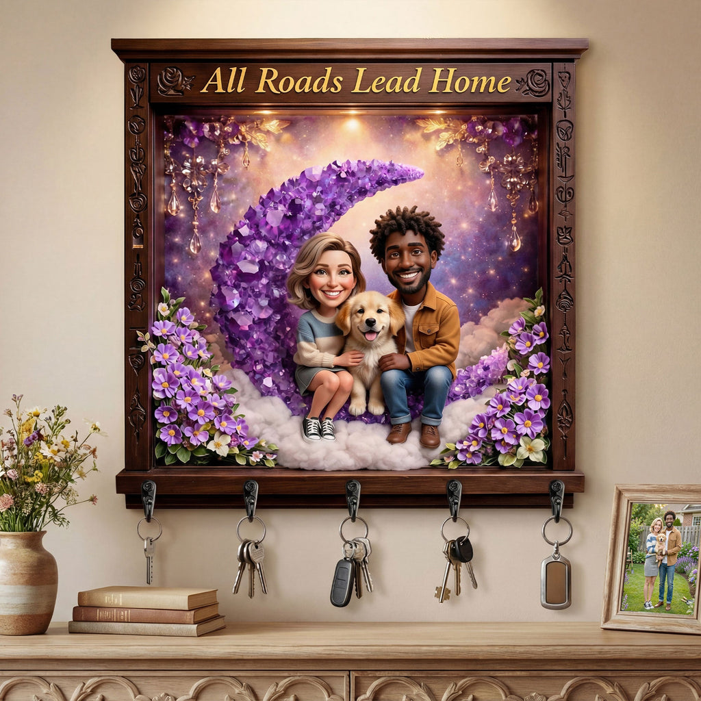 Custom Photo Acrylic Key Hanger - Gifts For Family 05tyti300326