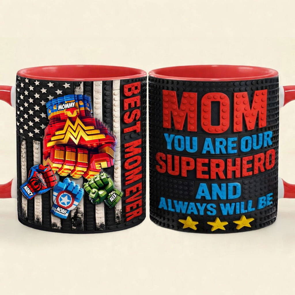 Powerful Mom Fist Bump Coffee Accent Mug - Personalized Gifts For Mother's Day Coffee Mug 05OHTI140426
