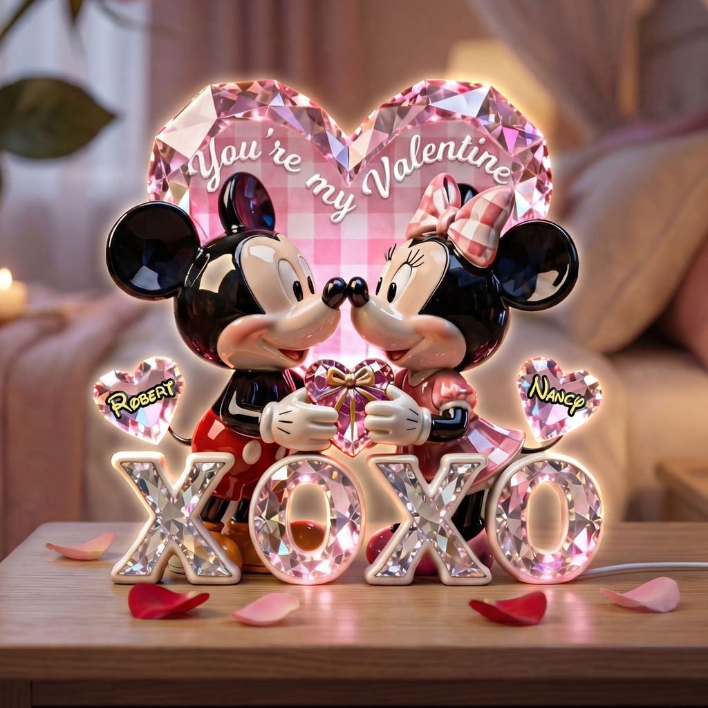 Romantic Couple Acrylic Light Box - Personalized Gifts For Couple 01pati150126