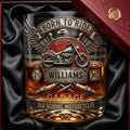 Born To Ride 11oz Round Glass - Personalized Gifts For Bikers 03pati300326