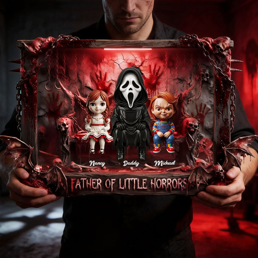 Father Of Little Horrors Acrylic Plaque - Personalized Gifts For Dads 02OHTI300426